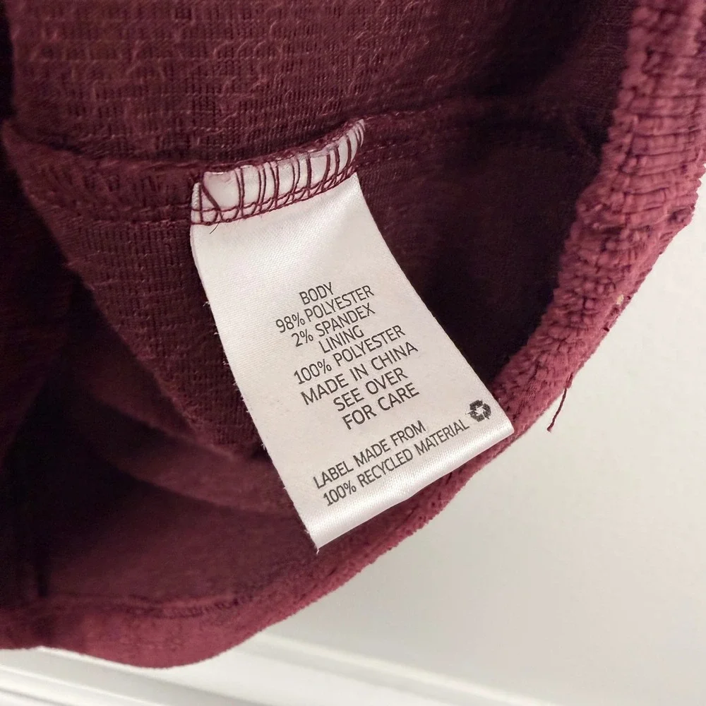 Beautees Girls Corduroy Jumper Dress and Striped Top Set Burgundy Pink 7/8